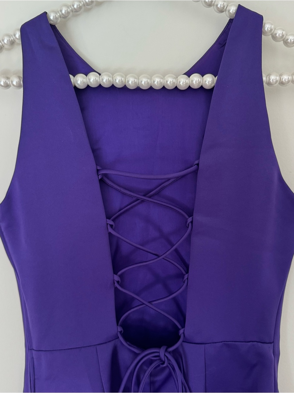 jessica mcclintok / gunne sax purple mini dress